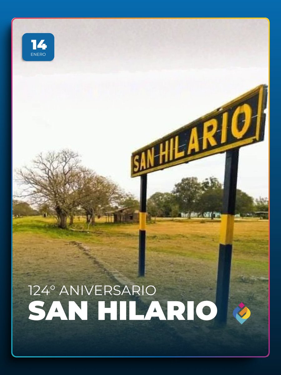 ANIVERSARIO SAN HILARIO

Envío un afectuoso saludo a todos los vecinos y vecinas de San Hilario, al cumplirse el 124° aniversario de esta querida localidad. 
¡Muy feliz día!

#TodosUnidos #Formosa