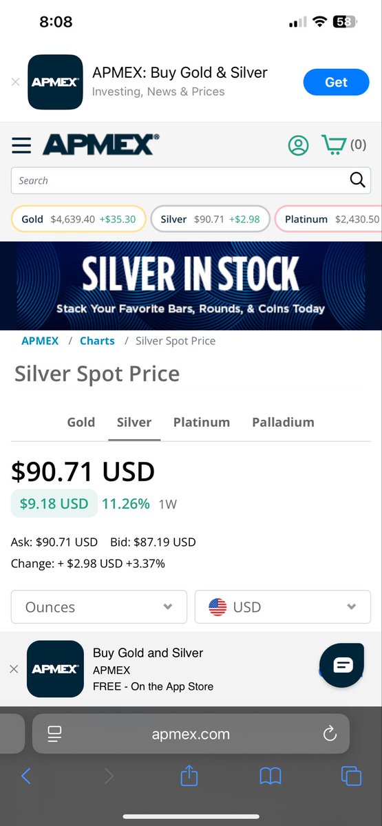 $90 Silver