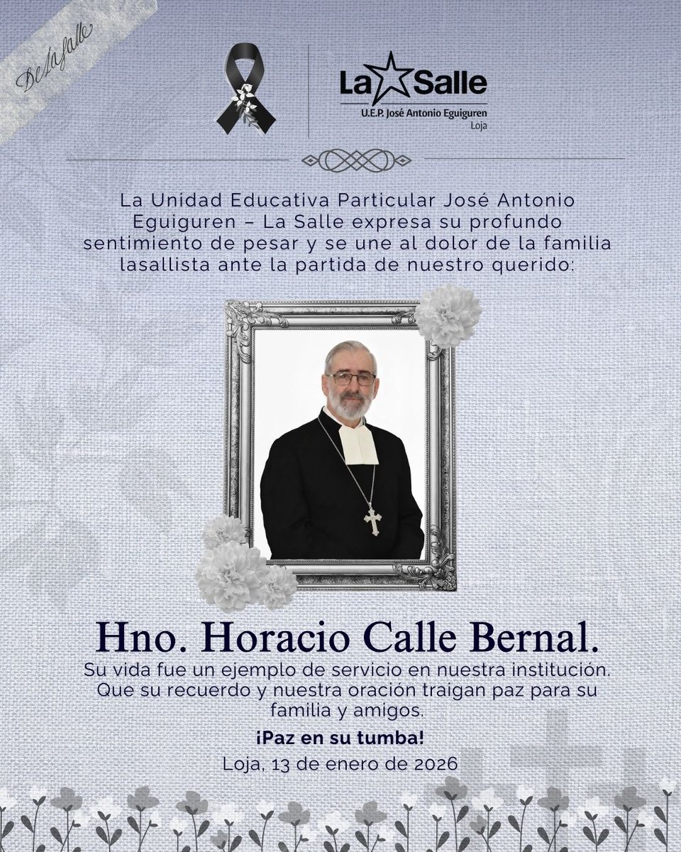 📷 Con profundo pesar, comunicamos el fallecimiento de nuestro querido Hno. Horacio Calle. Lo recordaremos siempre por su compromiso, amabilidad y el valioso legado que deja en nuestra comunidad.
Que descanse en paz. 📷