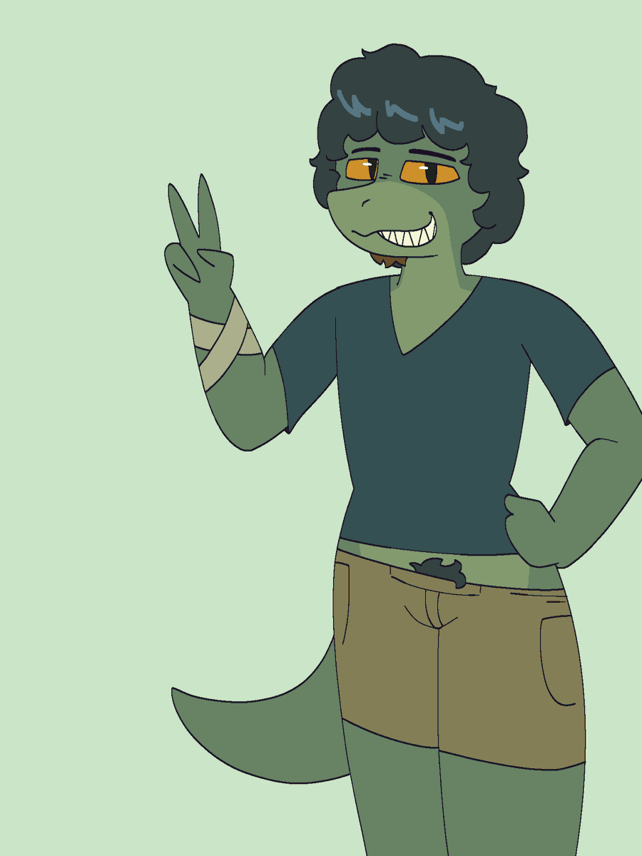 Dibujo pa <a href="/G3rman1k/">G3RMAN1K 🐸</a> 

Una iguana