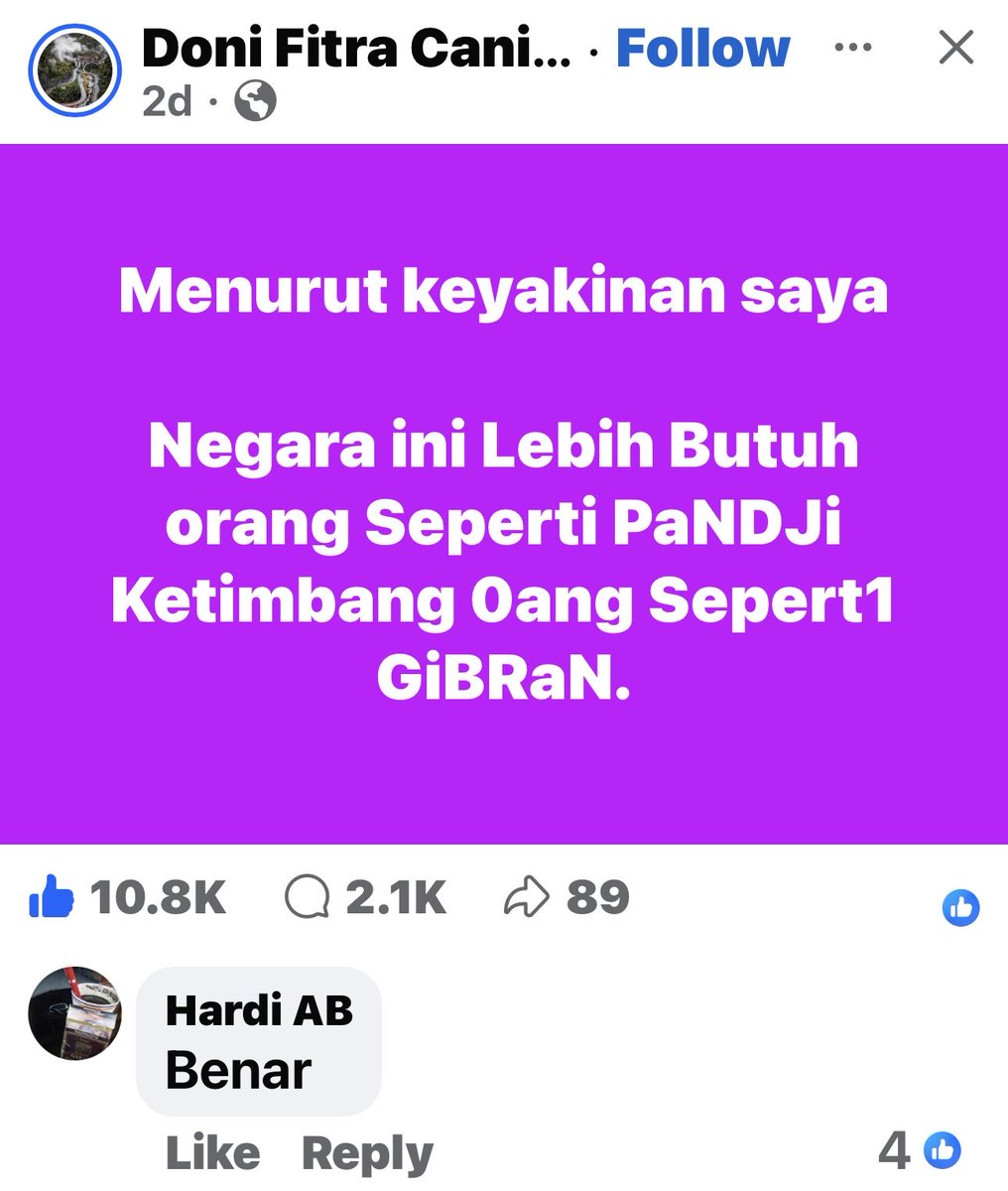 Jelaaaassss...!! Rakyat Indonesia akan memilih Pandji dari pada Gibran, kalau KPU nya tdk diatur