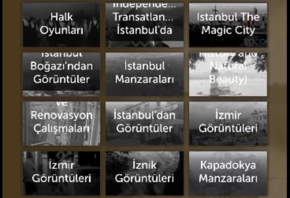 Kültür ve Turizm Bakanlığı, Sinema Genel Müdürlüğü bünyesinde oluşturduğu arşivdeki filmleri dijital ortama aktarıldı. Daha önce görmediğim siyah beyaz filmler, belgesel niteliğinde ilginç videolar vb. büssürü film var. Emeği geçenleri tebrik ederim.

filmmirasim.ktb.gov.tr