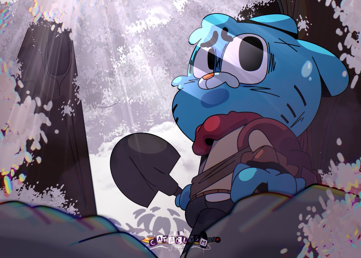 CataclysmFrag's tweet image. Is it too difficult to escape, because I feel like I'm walking in circles? It's very cold.

Art - @Codename__Alex 
:)
#pibbyapocalypse #pibby #AmazingWorldOfGumball #FNF