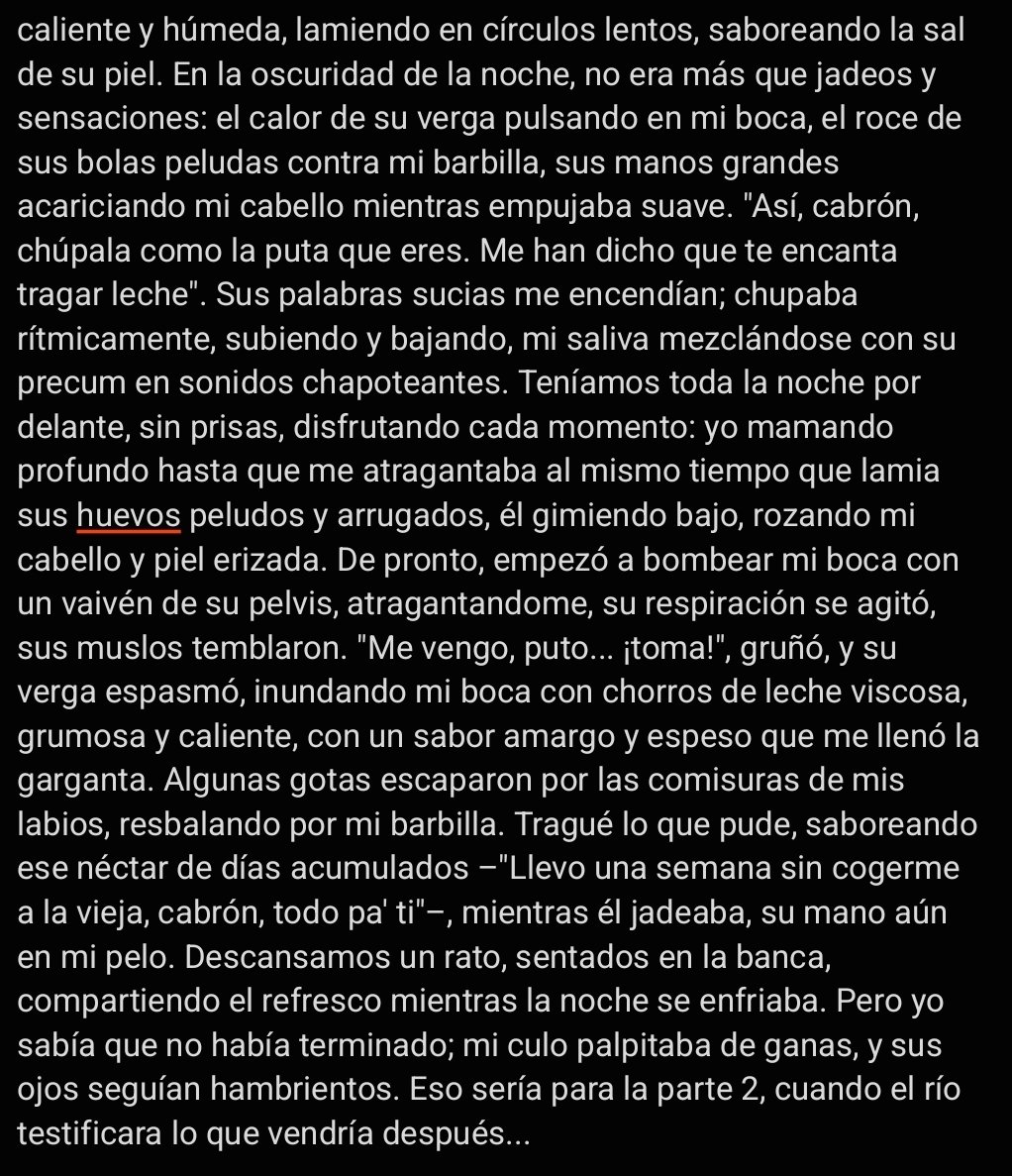 relatosincondon's tweet photo. Relato 2

Mi Compañero de Guardia en el Vivero Comunitario
 
la plática entre los dos se pone morbosa, una mano tantea verga sudada y con olor a macho, el río será testigo de lo que viene. #RelatosSinCondón #VergaSudada #MachoCasado #relatogay #OlorAMacho #oral https://t.co/EKuFrZDXJq