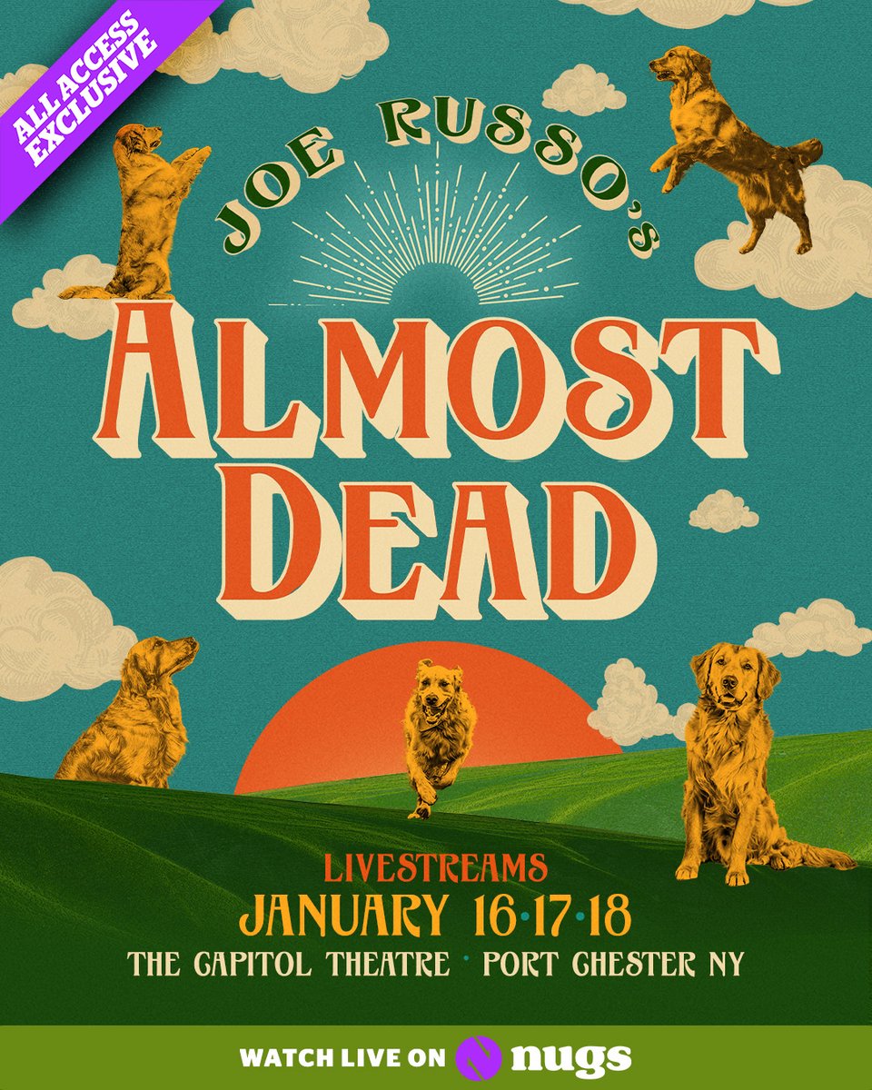 nugsnet's tweet image. Watch the #livestream of all three nights of @RussoAlmostDead at the @CapitolTheatre this weekend on @nugsnet with an All Access subscription. 

New to nugs? Sign up to watch at nugs.net/jrad