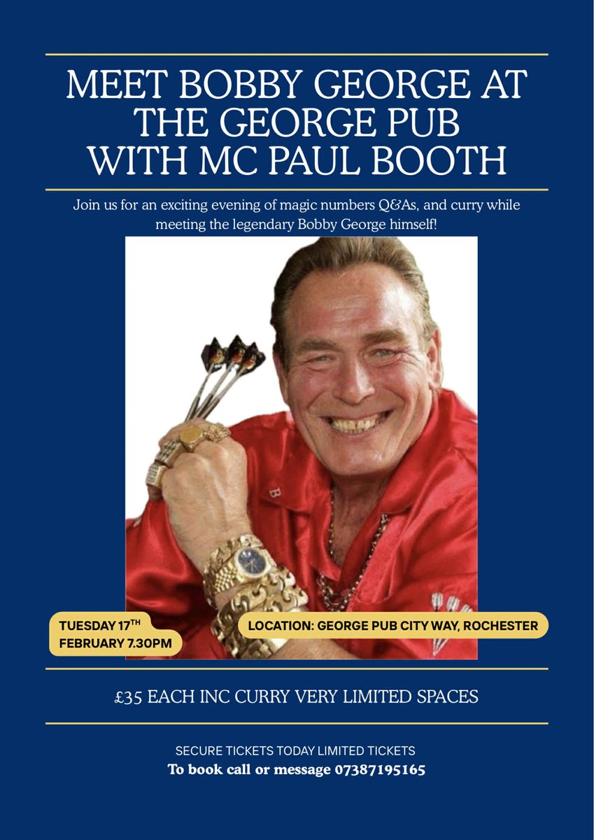 Bobby George tweet media