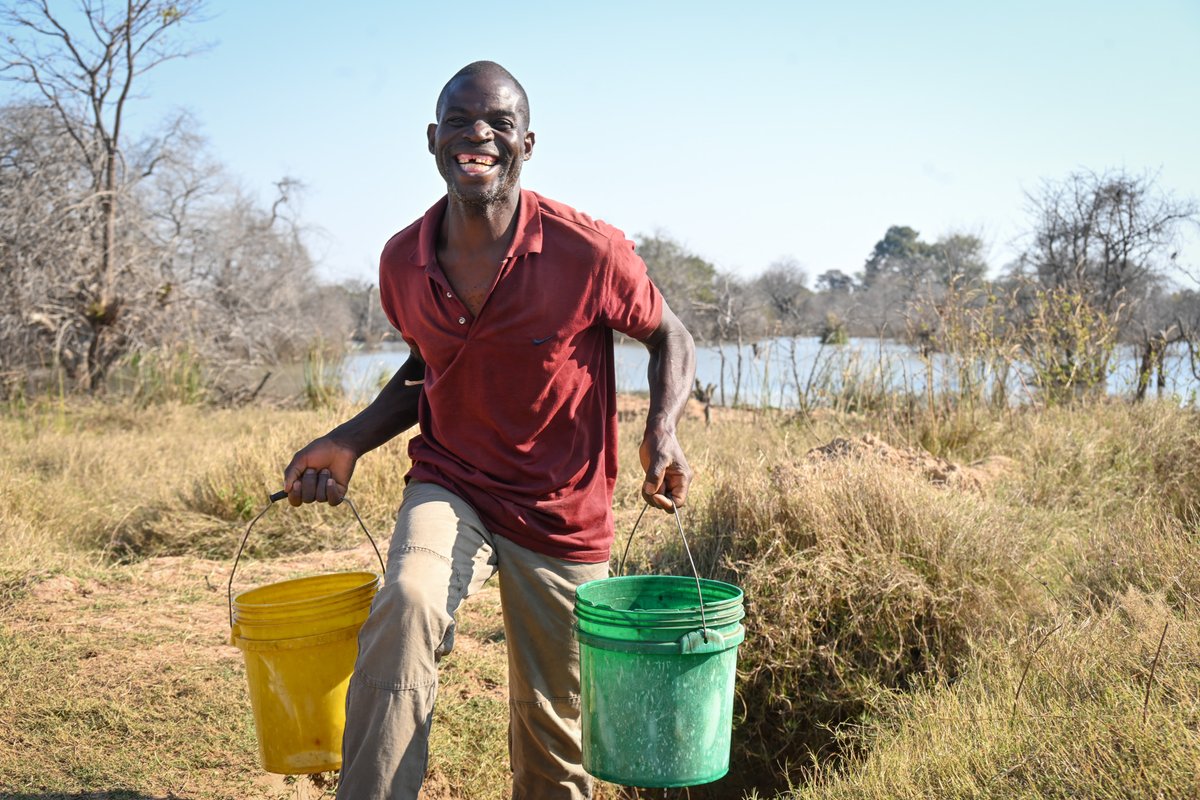 WorldVision's tweet image. ✅ Harvests
✅ Income
✅ Dignity

Sydney's efforts used to evaporate with each dry season. Today, thanks to the Chitongo Dam constructed by World Vision Zambia, he irrigates even in the drought months—going from a backyard bed to a larger plot with steady sales.