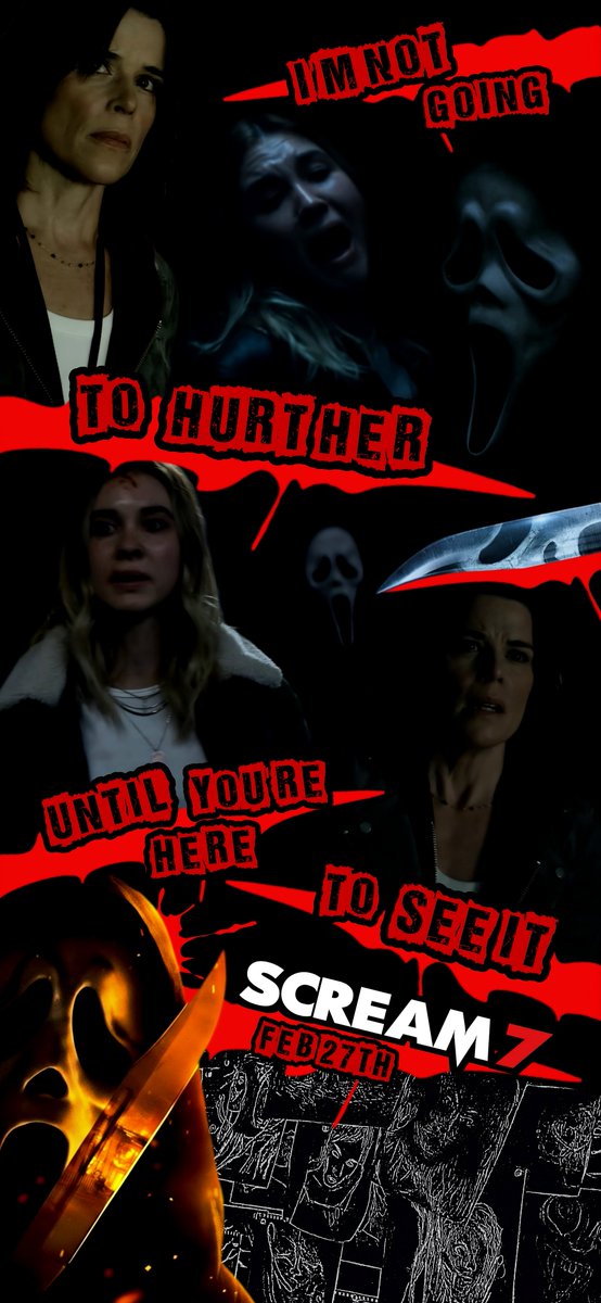Scream 7 Legacy Trailer phone wallpaper - #136.

Celebrating the new #Scream7 'Legacy' trailer. This franchise is in my blood &amp; bones and each day I work hard to share that passion with my fellow Scream &amp; slasher fans. I can't wait to share this movie with you!

#Scream #Horror