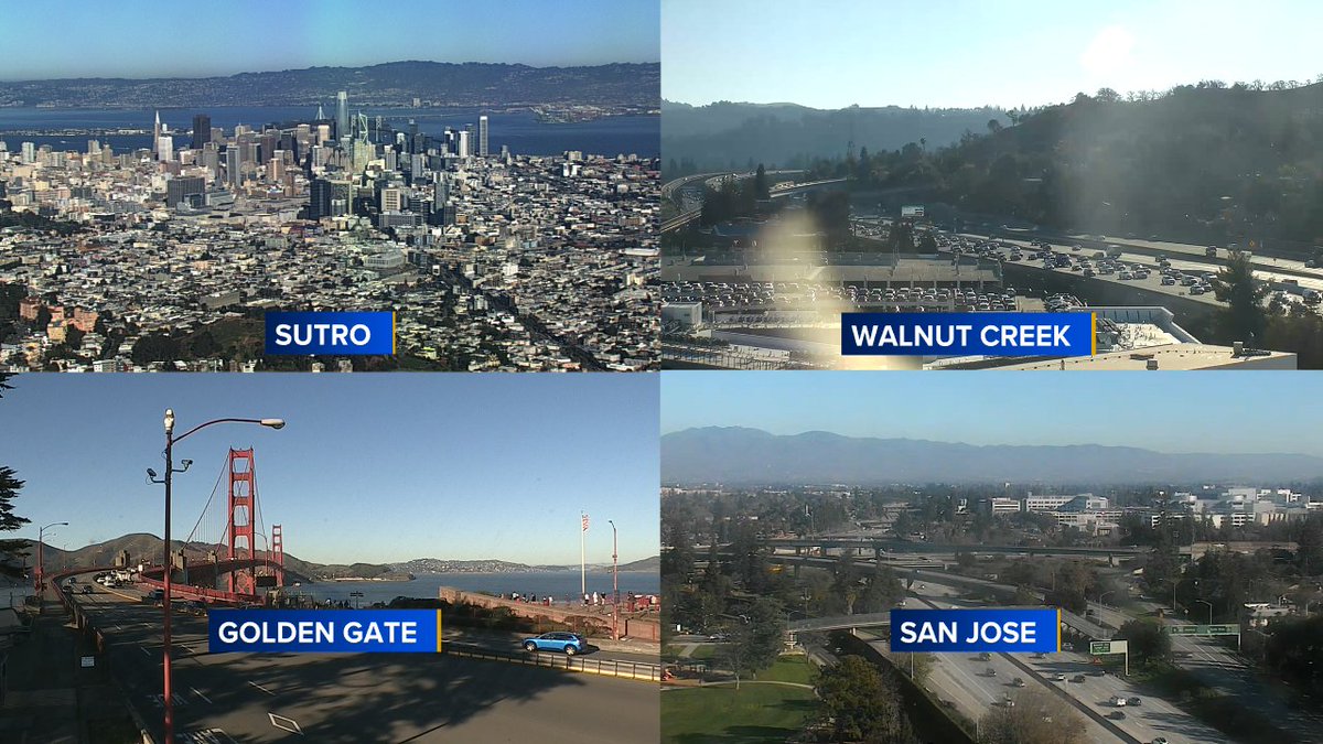 SandhyaABC7's tweet image. Soaked in sun no matter which direction you look right now!  Temps: 50s to 70s!  Shall we keep it coming?  #ABC7now #SanFrancisco #BayArea #CAwx