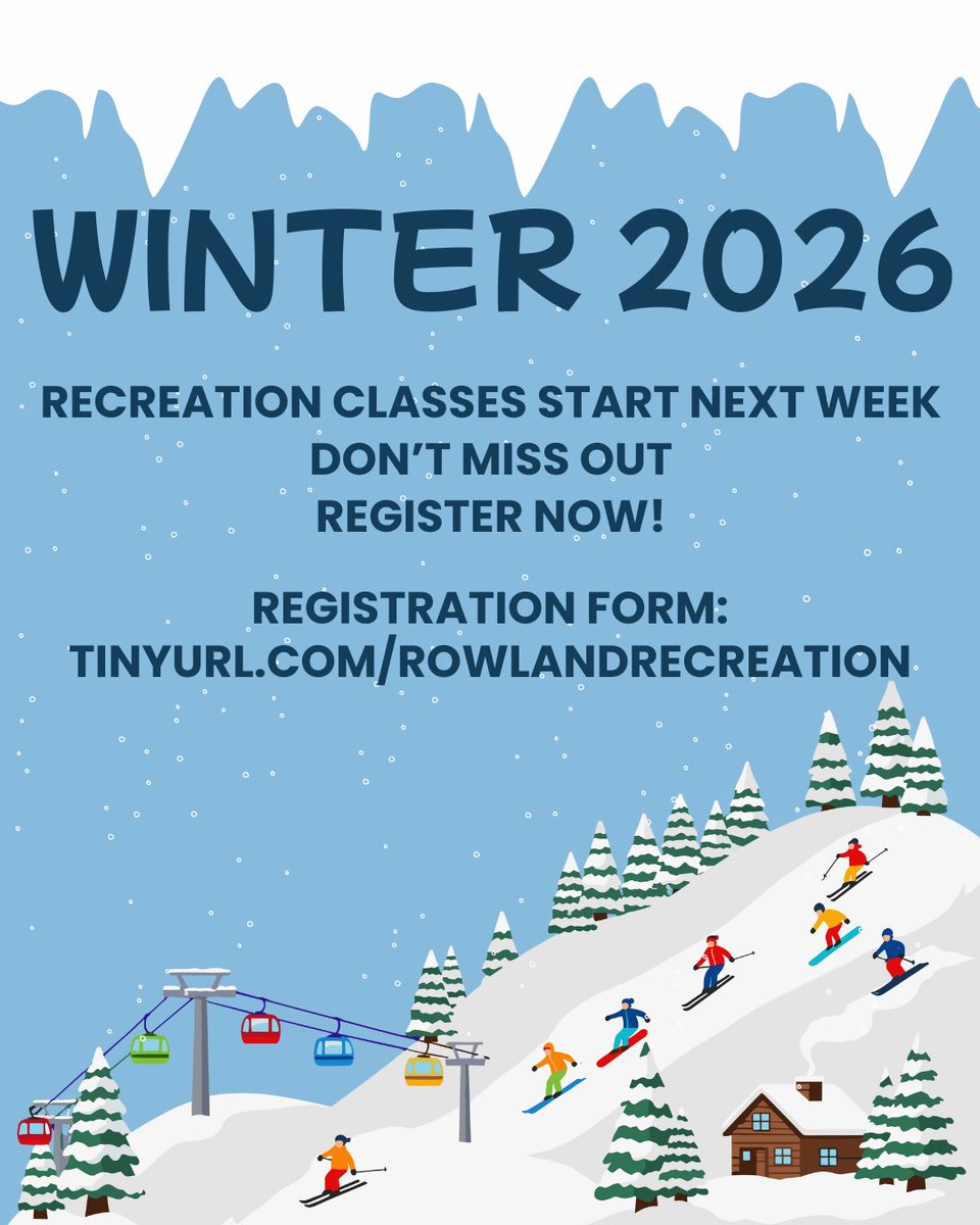 RecreationRusd's tweet photo. The New Year is the perfect time to try something new, and our recreation classes begin next week! 🎉

Register Today!
https://t.co/j1MZlJrWqp #rusdrecreation https://t.co/73IN93qDNV