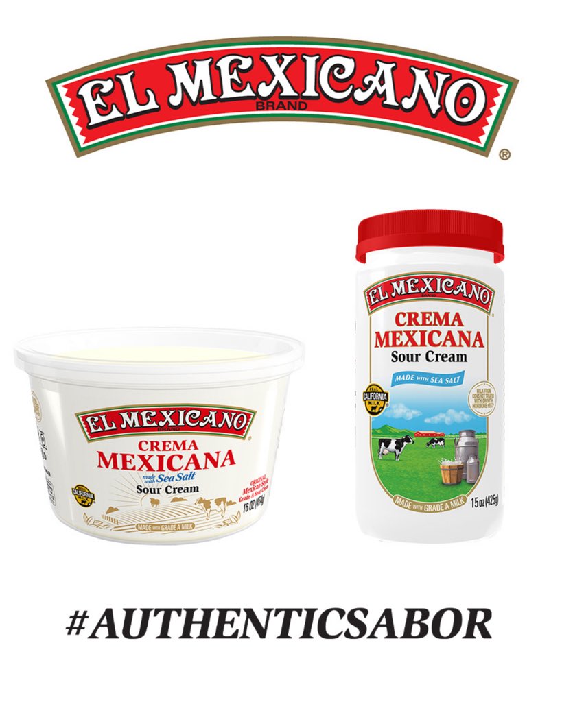 Taco Tuesday just hits different with your favorite ingredients and a drizzle of Crema Mexicana El Mexicano®! Creamy and authentically delicious. 
#AuthenticSabor