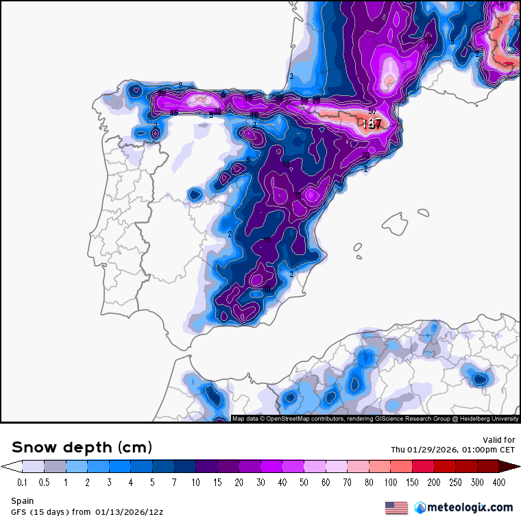 Es una sortida determinista i a molts dies vista, però l'Americà acaba de soltar la mare de totes les pastanagues de cara a final de mes.

De moment este finde tindrem una nova llevantada