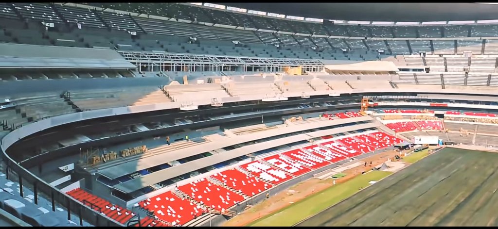 MXESTADIOS's tweet image. Estadio Azteca al día. 
13 De enero 2026.