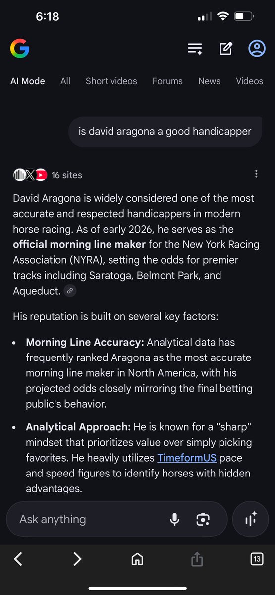 SteveJosepher's tweet photo. @HorseToWatch @ry_metzger Yup AI is often way wrong😜 https://t.co/ICD2iJei18