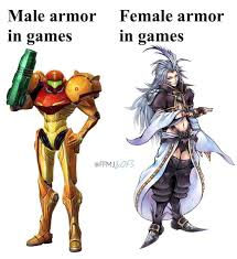 theWellRedMage's tweet photo. Chainmale and chainfemale armor https://t.co/amwosCs8Ed
