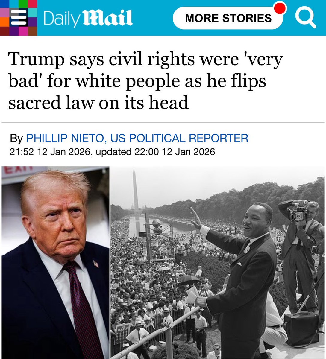 Will_Tanner_1's tweet image. Very true, Mr President!

The original Civil Rights Act destroyed America’s major cities within a decade, and HW Bush’s Civil Rights Act of 1991 effectively excluded whites from the best jobs at a rate commensurate with merit by enshrining disparate impact as law

Repeal both!