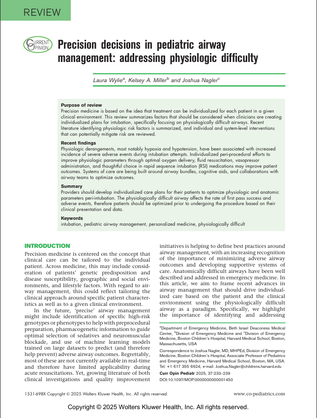 MedCritPed's tweet photo. 📍Decisiones precisas en el Manejo de la Vía Aérea Pediátrica: Abordando la Dificultad Fisiológica

📑Publicación que expone los 2 principales Factores de Riesgo y las  Estrategias de Segmentación que podrían emplearse.

📲: https://t.co/XgWNFRim2G

#PedsICU #Airway https://t.co/bSgPmOKhnv