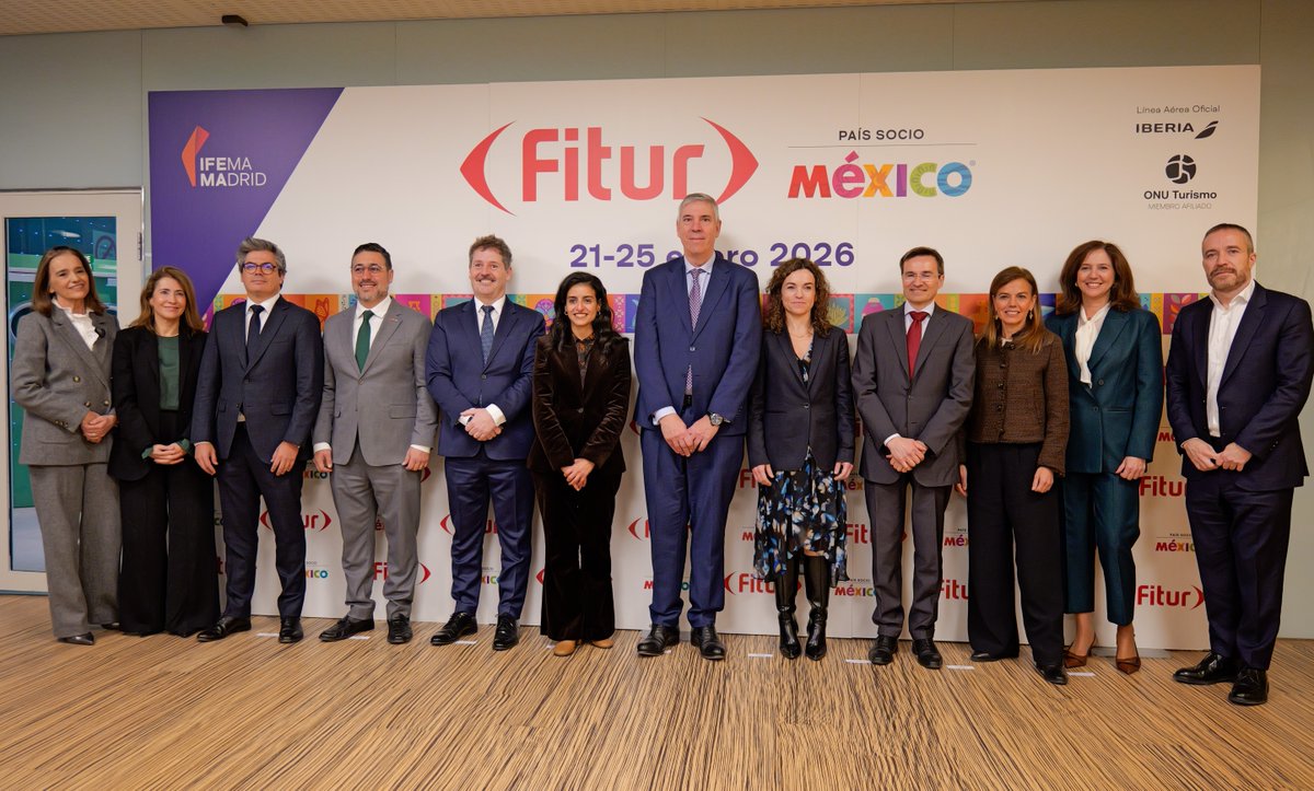Hoy en la presentación de #FITUR2026, <a href="/Shaikha__Nasser/">Shaikha Nasser</a>, secretaria general de ONU Turismo, habló de España como centro de turismo, del poder transformador del sector y subrayó la importancia de la cooperación, la inversión responsable, la educación y la sostenibilidad en él.