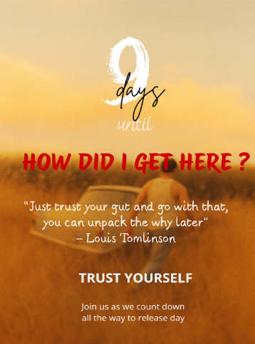 1Dnews_Control's tweet photo. POST
Day 9 —  Today's theme is : Trust

Trust isn’t having all the answers. It’s choosing where to stand.

#28DaysCountdownToHDIGH #9DaysLeft #LouisTomlinson #HowDidIGetHere https://t.co/Tn3sVFWVRT