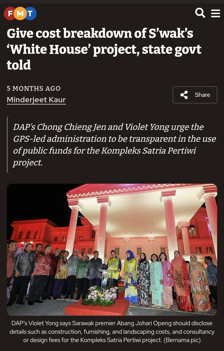 jezlai's tweet image. Wow tat bloodi hard criticism by DAP Sarawak Chairman cum Opposition Leader in Swak State Assembly accusing GPS Govt wasting huge sum  Sarawak taxpayers monies on construction of  White House Official residence 4 Swak CM surely got Abg Jo Fired Up &amp;amp; Called Anwar 2 warn DAP!