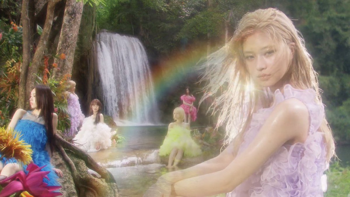 kiiikiiibase's tweet image. The filming location for the Delulu Track film is in Erawan National Park, Thailand.

#KiiiKiii #키키