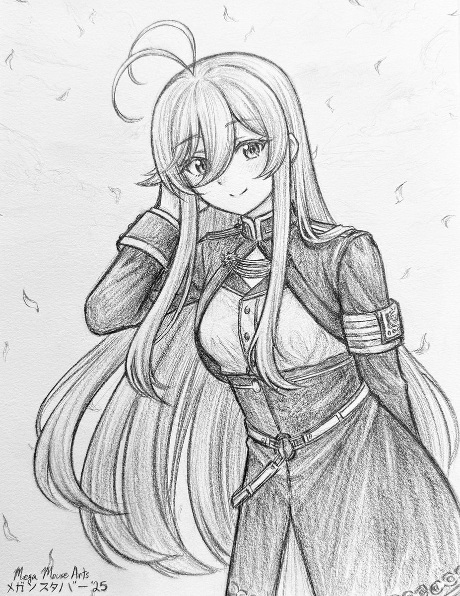 へレーナの絵 Lena!! Sketch from last year ( ^ω^ ) #EightySix #lena