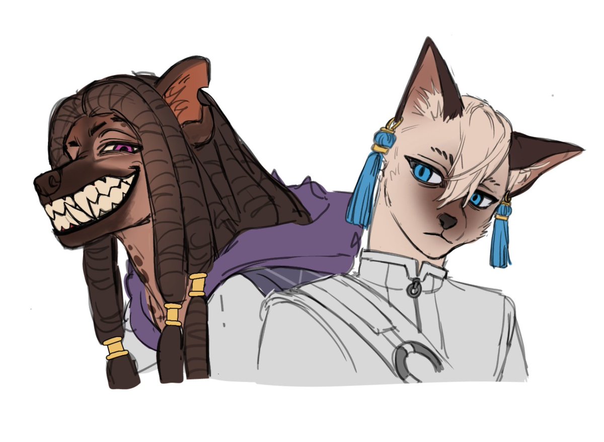 Lee31EExhao's tweet image. Janka furry doodles while I'm off coms #GACHIAKUTA #janka