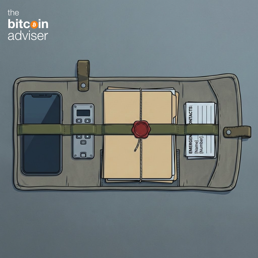 TheBTCAdviser's tweet photo. Most people prepare for volatility.
Almost no one prepares for interruption.
Illness. Travel. Accidents.
Loss of access, not loss of value, causes permanent failure.
Preparation isn’t fear. It’s how systems survive stress.
https://t.co/TyFVV8moQJ https://t.co/B6PDoTerm8