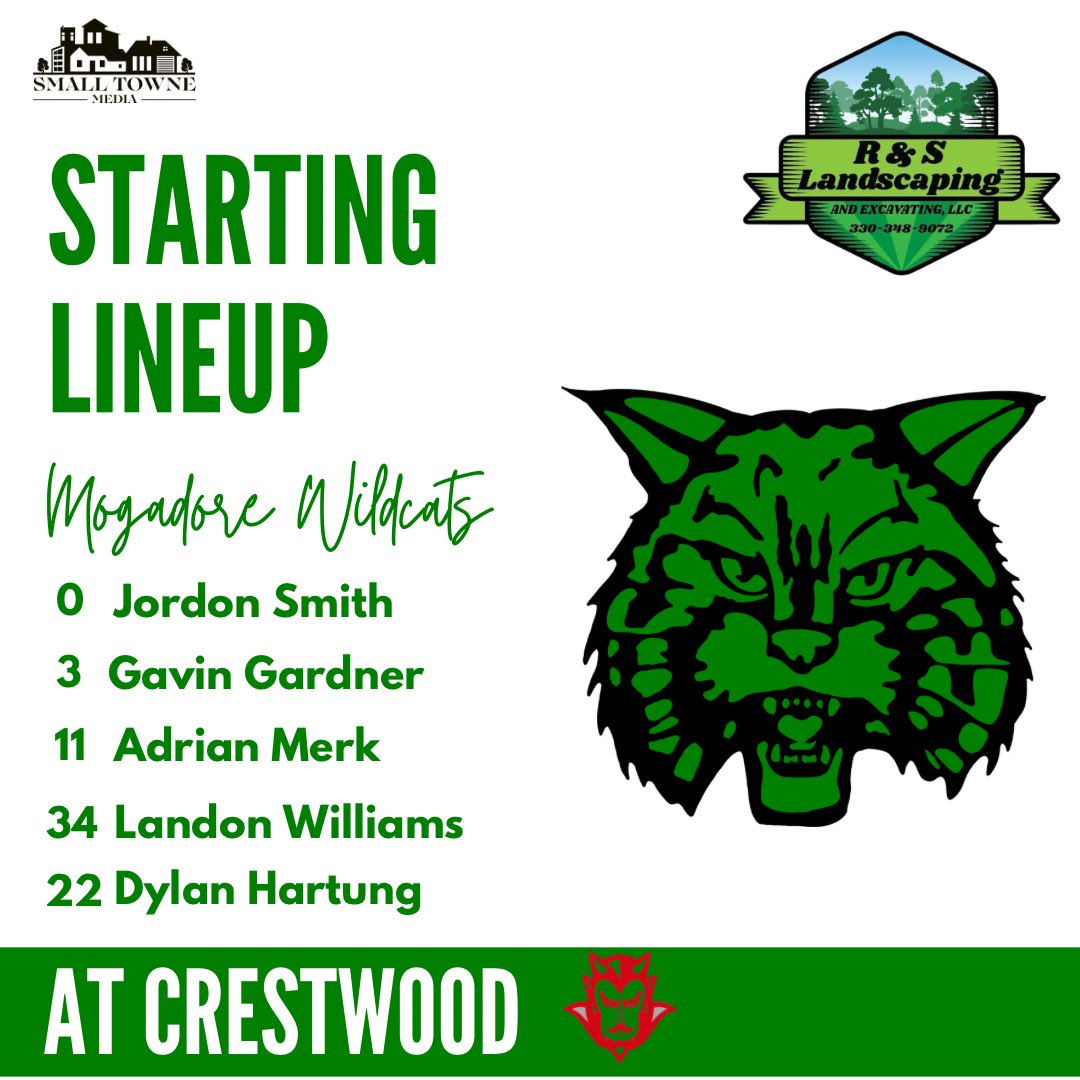 KSLEDZ1975's tweet image. Her in Mantua for the Crestwood Red Devils &amp;amp; Mogadore Wildcats. Here are tonight’s starters:
@MogBasketball_ @cwoodbasketball @SmallTowneMedia