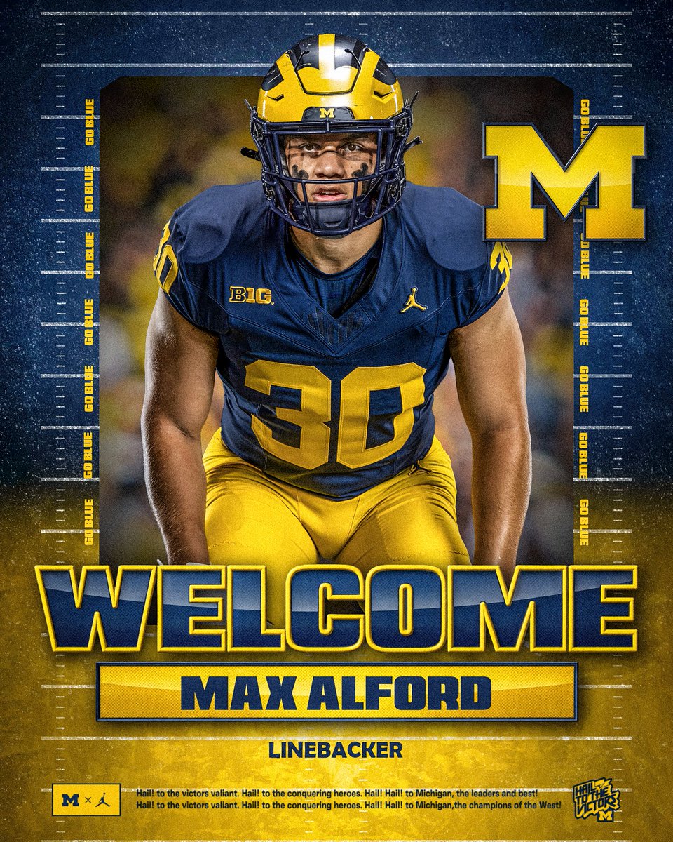 UMichFootball's tweet image. Welcome to Michigan, Max! 〽️

» myumi.ch/Mk2mx