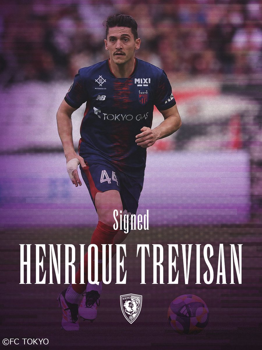 sangafc's tweet image. 【ニュースリリース】
エンリケ トレヴィザン選手 加入のお知らせ

🟣エンリケ選手のコメントはこちら
sanga-fc.jp/news/detail/20…

#sanga #京都サンガ