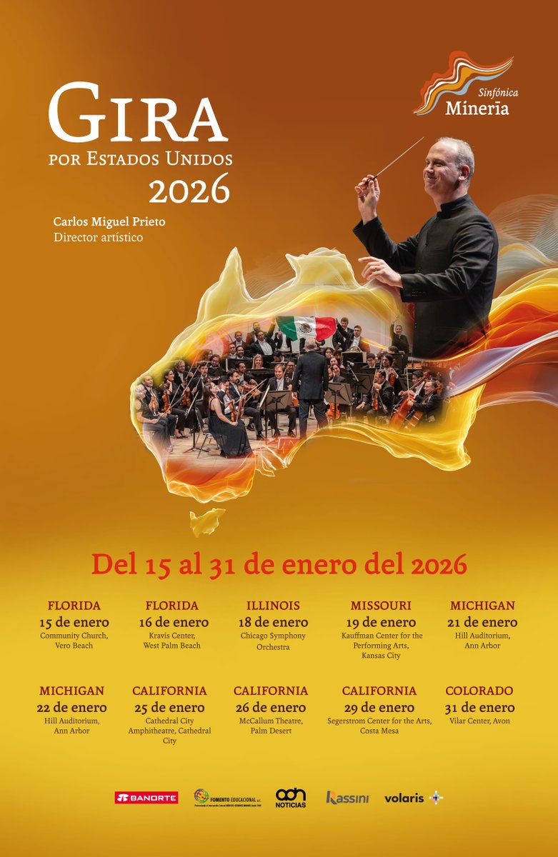 Together the music goes further! ✨

Estamos a dos días de comenzar a vivir, de nueva cuenta, el sueño de compartir lo mejor de la música latinoamericana por los Estados Unidos. 

¡Gracias a tu apoyo llegamos más lejos! 

Sé parte de esto aquí: bit.ly/MineriaAmerica…