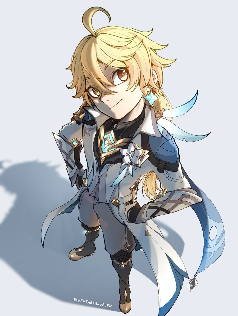 My Glorious Golden-haired GOAT in all his magnificence

#Aether #GenshinImpact #GenshinLunaIV