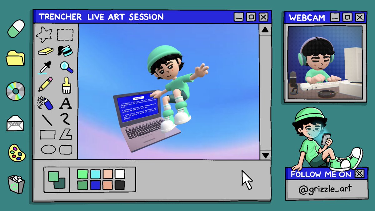 grizzle_art's tweet image. Livestreaming NOW!

Talking about the @Pumpfun community grant and going over the $trencher airdrop, the limited edition hoodie, and the upcoming WL. I will have a SPECIAL GUEST revealing something super fun! And I’ll be teasing what’s next for Trencher!

Link to stream! 👇