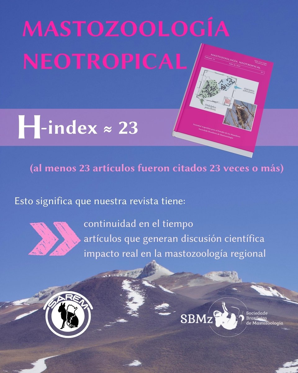 MNeotropical's tweet image. Semana de Mastozoologia Neotropical!!

Tenés toda la semana para conocer datos importantes y algunos de los trabajos publicados en nuestra revista!