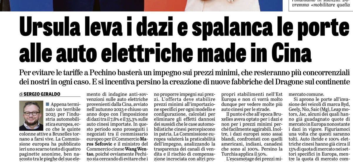 Se qualcuno avesse ancora dei dubbi sulla connection Germania-Cina. 😊