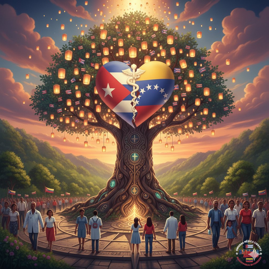 Miles de consultas diarias, miles de vidas transformadas. La Misión Barrio Adentro es la prueba de que un mundo mejor es posible. Cuba y Venezuela unidas por la salud pública, gratuita y universal. 🇨🇺🤝🇻🇪 #CubaConVenezuela #CubaPorLaVida