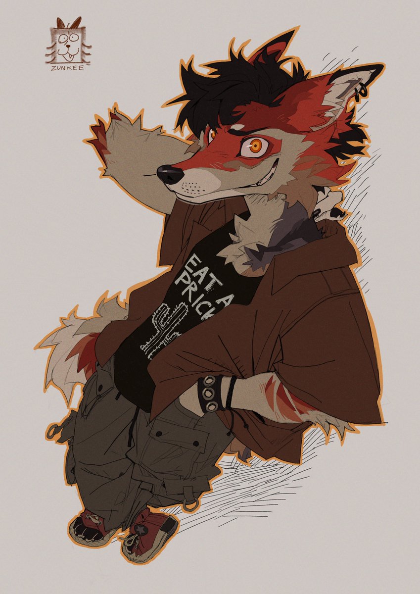 Immaskunk's tweet image. Commission for Santí @wigglywhiskey ✨