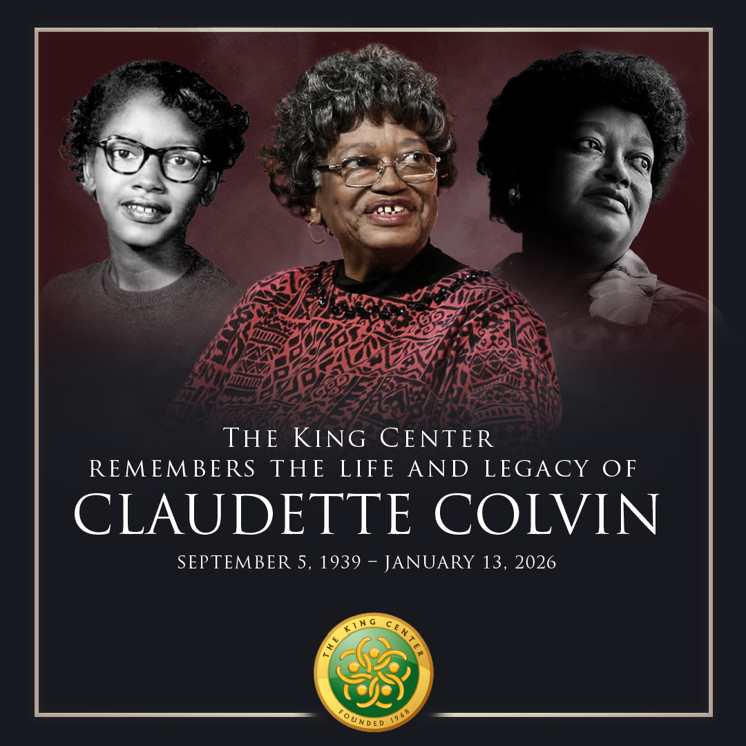 TheKingCenter's tweet image. The King Center honors the life of Claudette Colvin, whose courageous refusal to surrender her seat as a teenager in Montgomery, Alabama was one of several acts of resistance that challenged segregation before the Montgomery Bus Boycott. Ms. Colvin later became one of the…