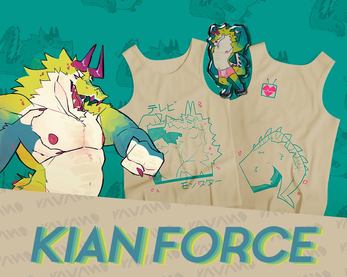 Kian by Ravan is here! 💪 Get the new muscle tank &amp; cool keychain. Show your strength, make everyone envy you. Hurry to stupidandtoxic.com before they sell out! 🐉😎