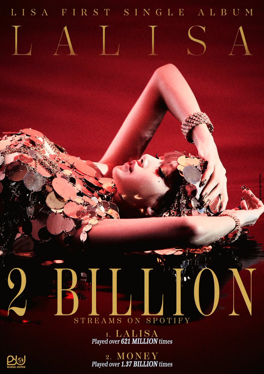 blinksunitedtwt's tweet image. #LISA’s first single album “LALISA” has now surpassed 2 BILLION streams on Spotify!

— She becomes the first female K-pop soloist to have multiple projects surpassing 2B streams on Spotify (Alter Ego &amp;amp; LALISA).

@wearelloud