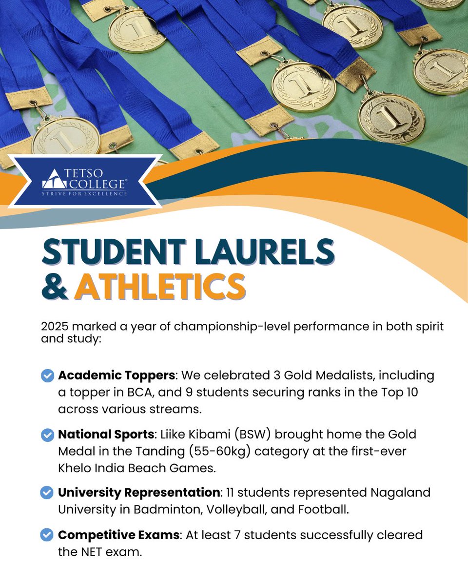 TetsoCollege's tweet image. As we step into 2026, it is important to reflect on the strong foundation we built last year. Our achievements are a true testament to the dedication, resilience, and collective efforts of our faculty and students.