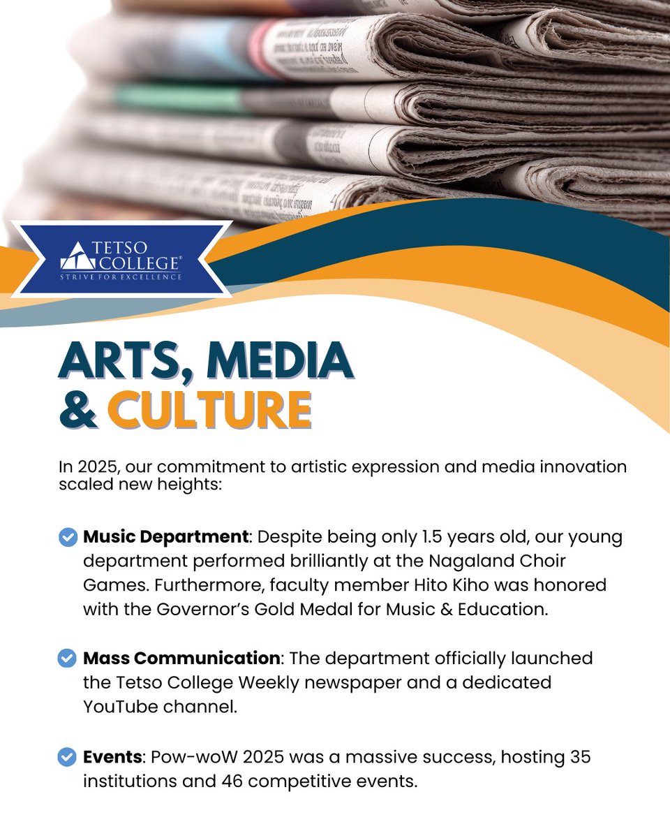TetsoCollege's tweet image. As we step into 2026, it is important to reflect on the strong foundation we built last year. Our achievements are a true testament to the dedication, resilience, and collective efforts of our faculty and students.