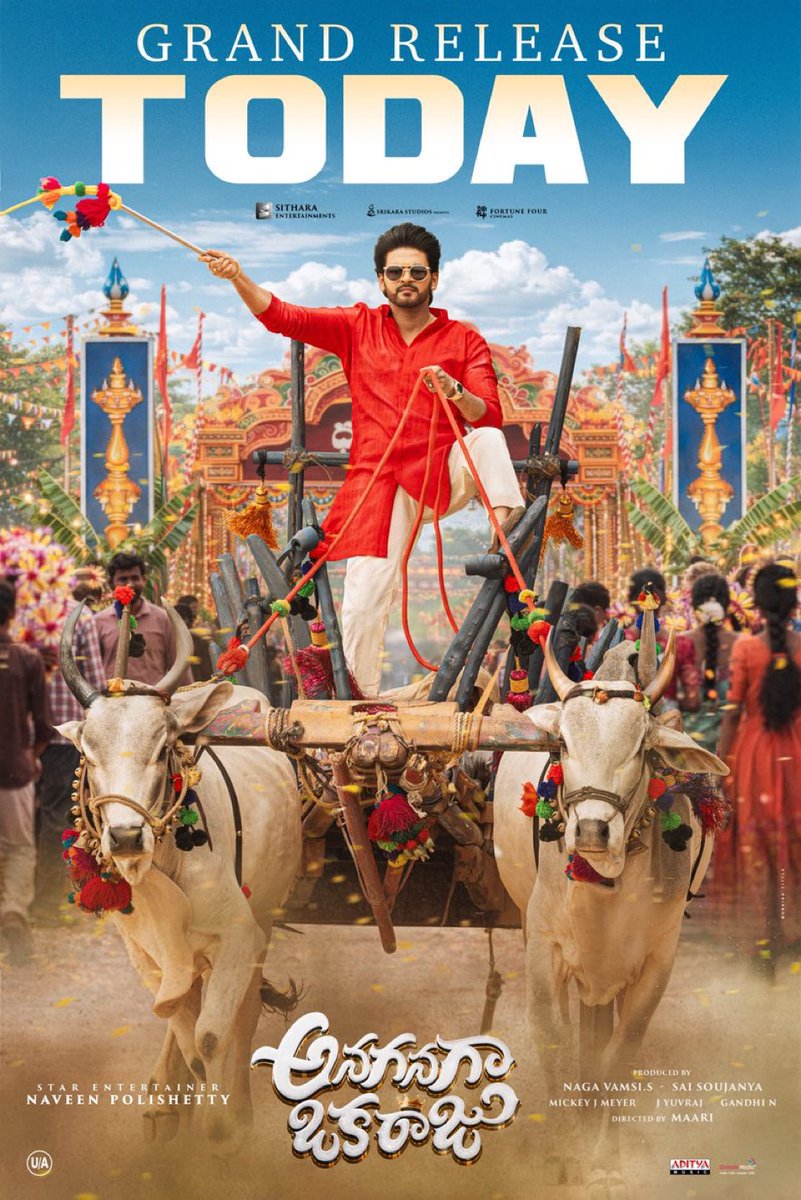 ProSubbarao's tweet image. Pongal BlockBuster.. Navin polishetty one man show.. 

Congratulations @SitharaEnts and #NagaVamsi Garu.. 

#AnaganagaOkaRaju