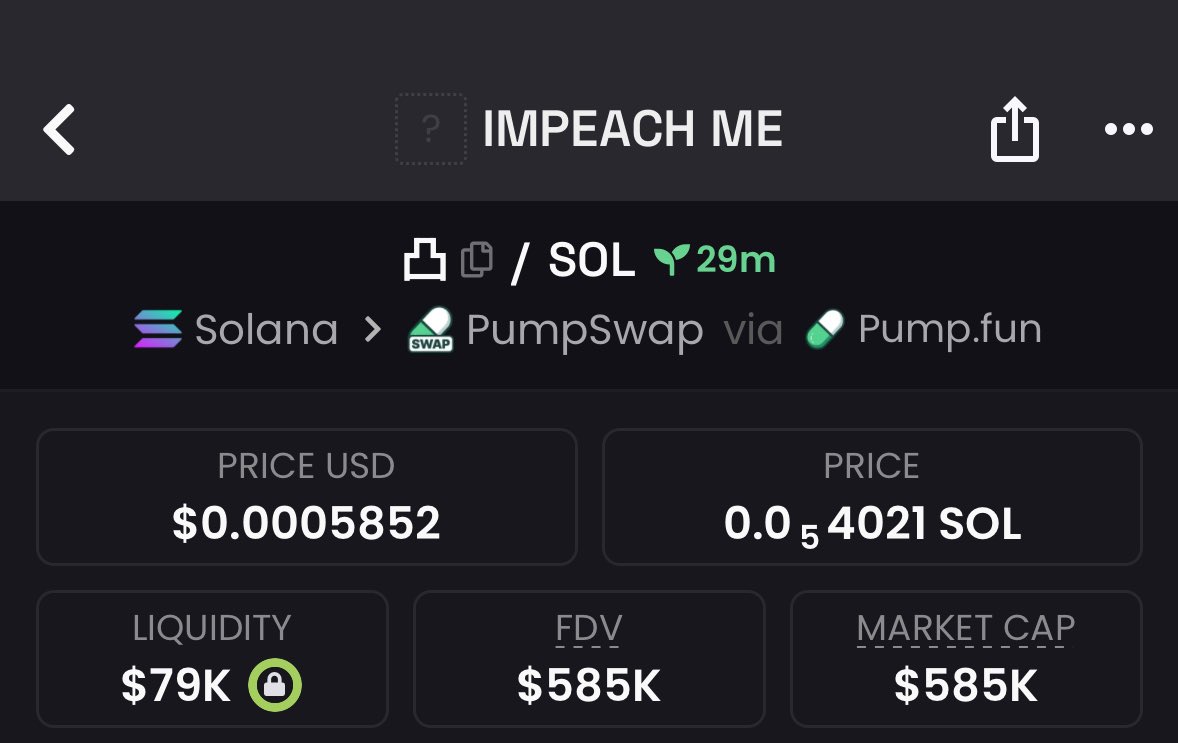 Exitchambers's tweet photo. I called $IMPEACH in my TG at $169k mcap 🚀🚀🚀 That low cap entry only came from my TG 🟢and we’re out at $585k mcap —a clean 3x 🟢

Gsr5cQpLUNMAittG9t2ytLYxpPiTu7ZpxyeySBgpump

Don’t miss the next one TG link below 👇 
https://t.co/DHukTYr8vH

#SolanaMemeCoins https://t.co/dASfsBjwD8