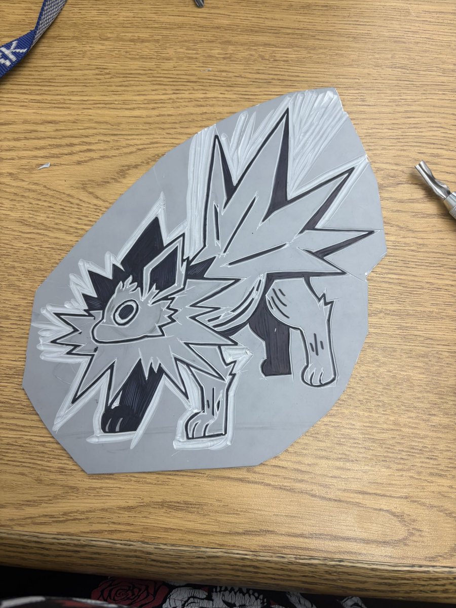 And the first lino cut project begins. What else would you all want to see?