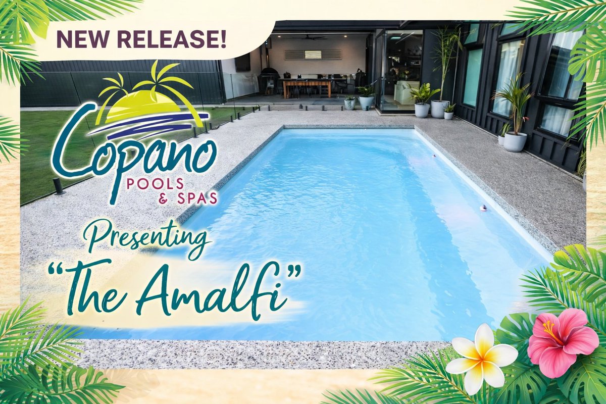 CopanoPools's tweet image. ✨ NEW RELEASE ✨
Meet The Amalfi — where clean lines meet coastal luxury.
Designed to elevate your backyard into a resort-style retreat.
Your dream pool starts here 🌴💦