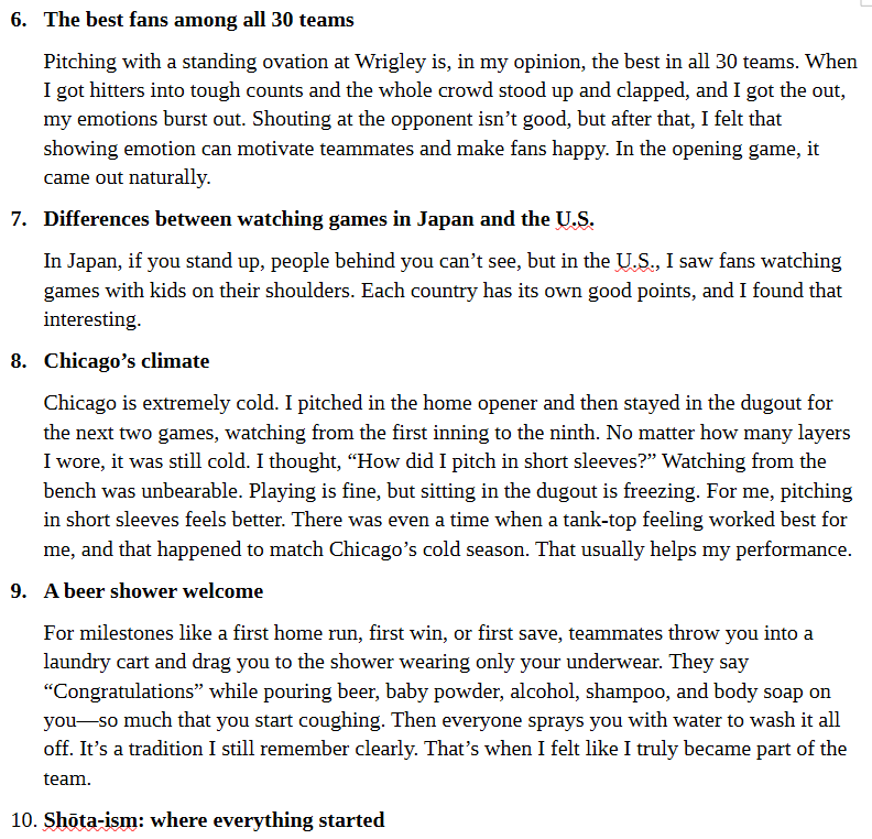 CubbyMike76's tweet image. Here’s a summary of yesterday’s Shōta podcast! He talks about the atmosphere at Wrigley during his first time on the mound and his feelings toward the fans! The theme of episode 4 is “Why was I able to perform well in my debut?” @Cubs #BeHereForIt #FlyTheW #今永SHOTAISM