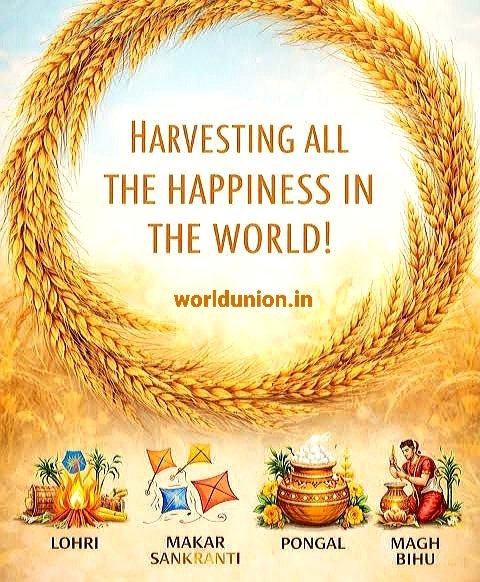 #WorldUnion wishes everyone happiness, good health and prosperity on the auspicious occasion of #Uttarayan, #MakarSankranti, #Pongal, #Lohri, #MaghBihu and various other harvest #festivals celebrated across #India with innumerable names to express our gratitude to nature!!🙏🏼