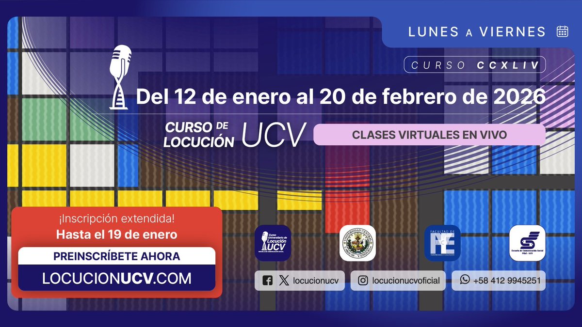 Curso Locución UCV tweet media